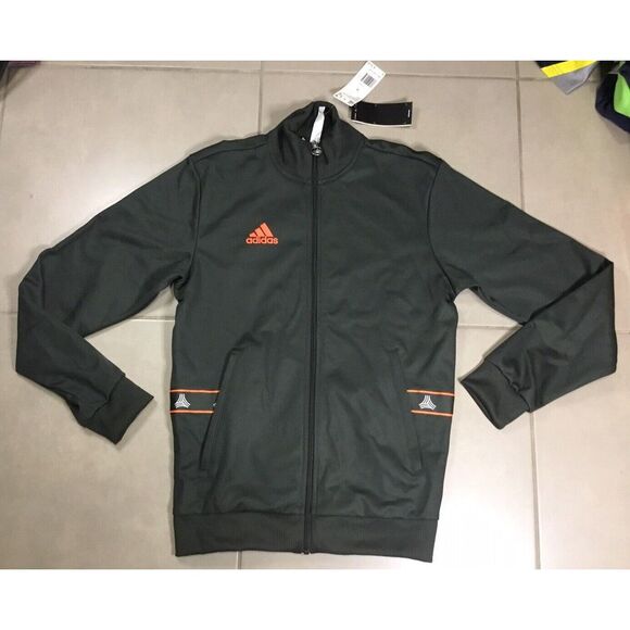 NEW ADIDAS MEN'S TANGO Sz S CLUB TAPE LABEL TRACK JACKET ‎ #DZ9611 small olive - Picture 1 of 7